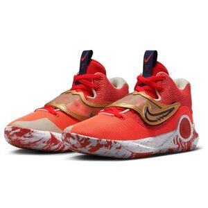 Nike KD Trey 5X University Red Gold Metallic Men’s Sneakers Size 9 NEW